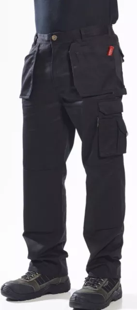 Portwest Slate Holster Work Trousers knee Pad Pockets Cargo Work Trousers Pant 3