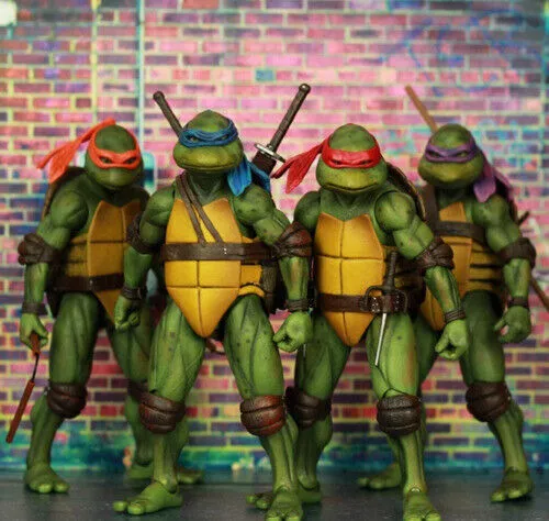 Ninja Turtles 1990 Movie 7" NECA TMNT Teenage Movable Toys Mutant Action Figure