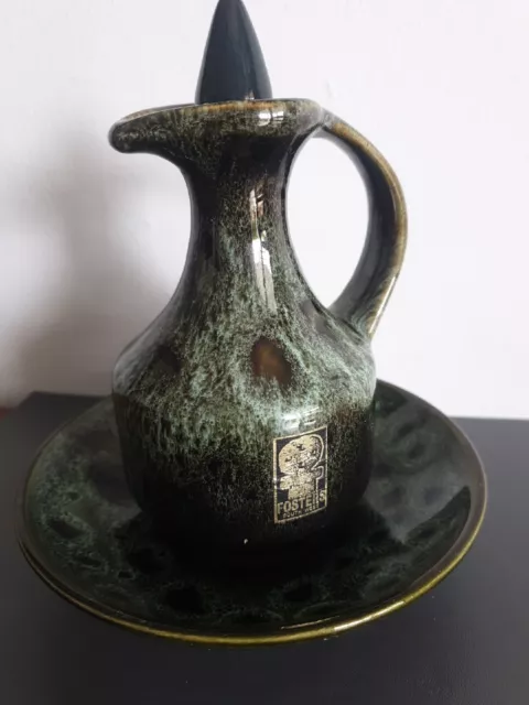 Vinegar or oil jug. Fosters Pottery,  Cornwall. 2