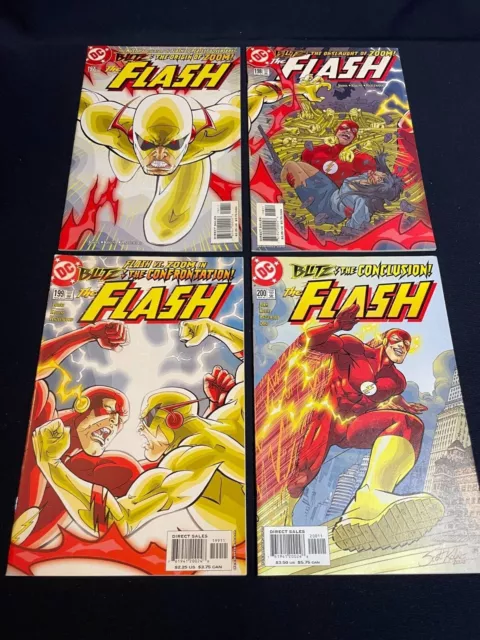 Flash (1987) #197-200; Blitz; first appearance and origin of Zoom; 4 comics