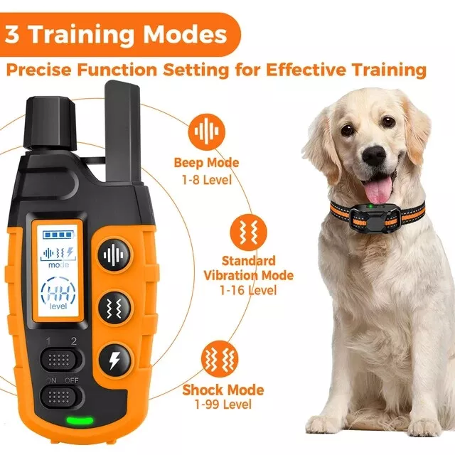 Smart Pet 1100 Yard Remote Dog Training Shock Collar For Medium Small Large Dogs