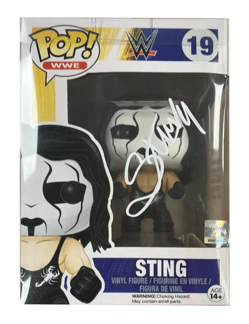 WWE #19 Funko Pop Firmado en Blanco por Sting con Monopoly Events Certificado de Autenticidad