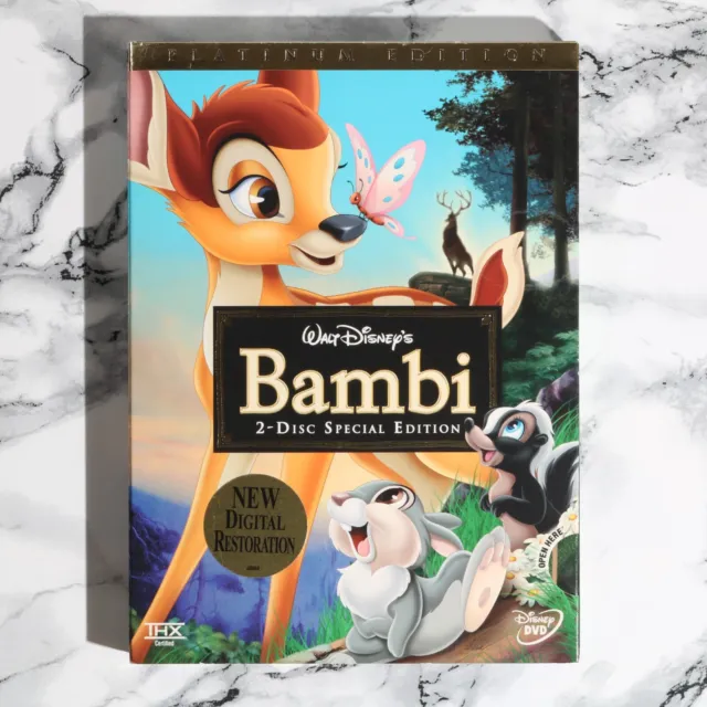 NEW - Walt Disney's Bambi - Special Platinum Edition (2-Disc DVD Set, 2005)