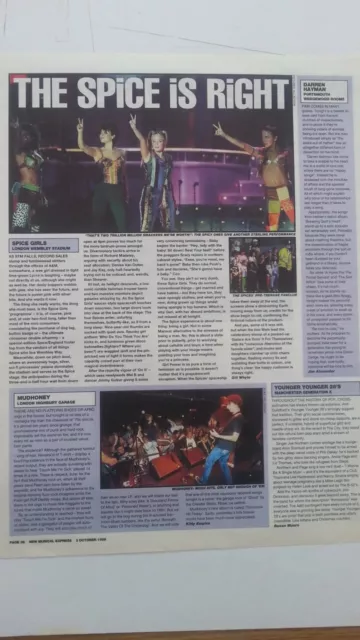 SPICE GIRLS Wembley 1996 concert review  UK ARTICLE / clipping
