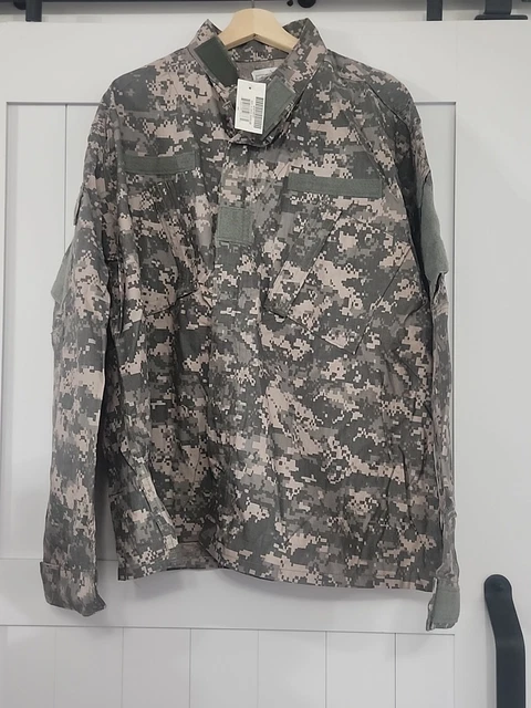 US Army Jacket Mens XL/Regular Digital Camo Military Combat-Coat Flame #3247