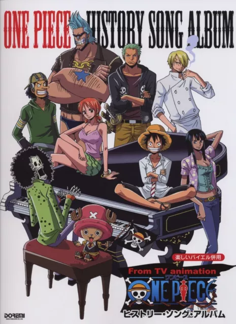 One Piece Piano History Song Album TV & Movie Solo Score Japan Anime Music Book