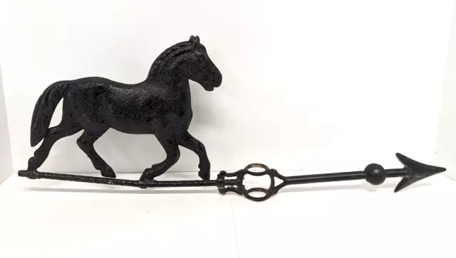 Antique Weathervane Lightning Rod Arrow Horse Vintage