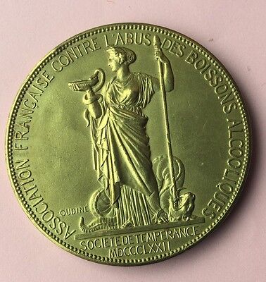 1253# MEDAILLE "ASOCIATION FRANCAISE CONTRE L'ABUS DES BOISSONS ALCHOLIQUES" 