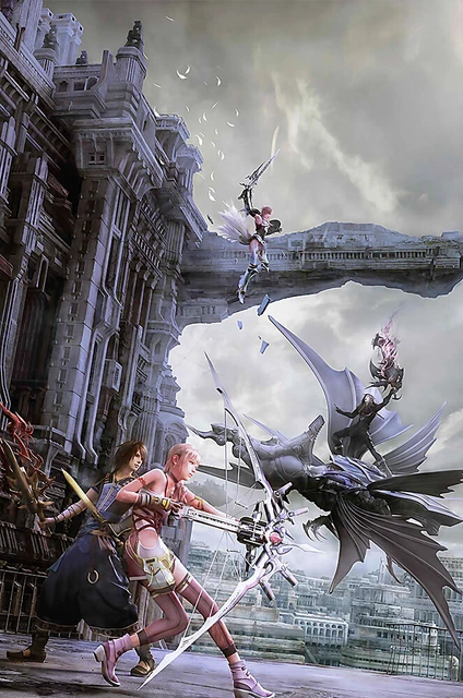 RARE FINAL FANTASY XIII B2 Poster PS3 Promo Japan Import Square