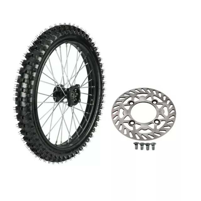 90/100-16 Rear Tire Rim 16" Big wheel Disc For Dirt Bike Honda CRF100 150cc 200c