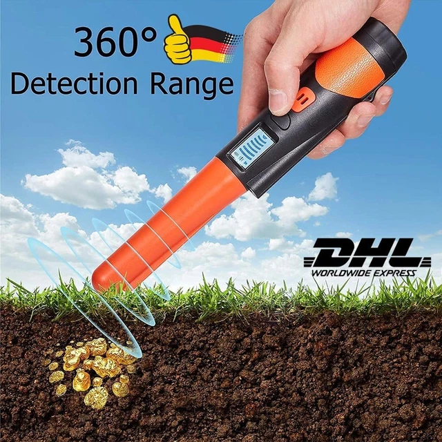 Gold Metal Metalldetektor Profi mit LCD Display Detector Wasserdicht Tiefensonde