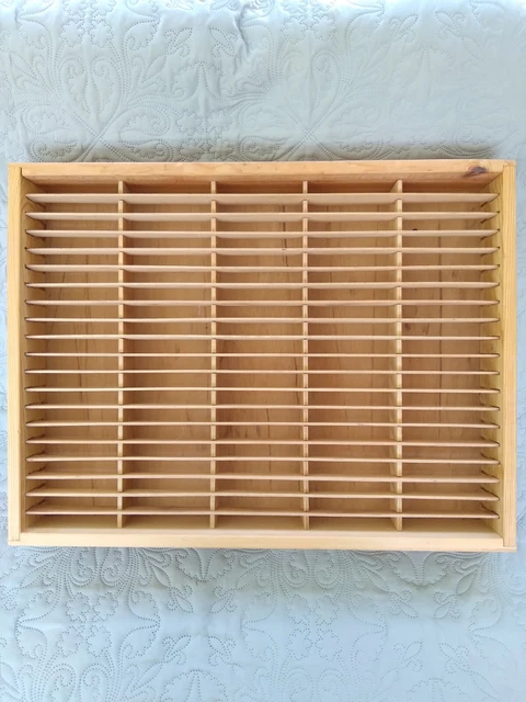 VTG Cassette Tape 70s 80s Rock 100ct Wood Holder Napa Valley Box Wall Storage