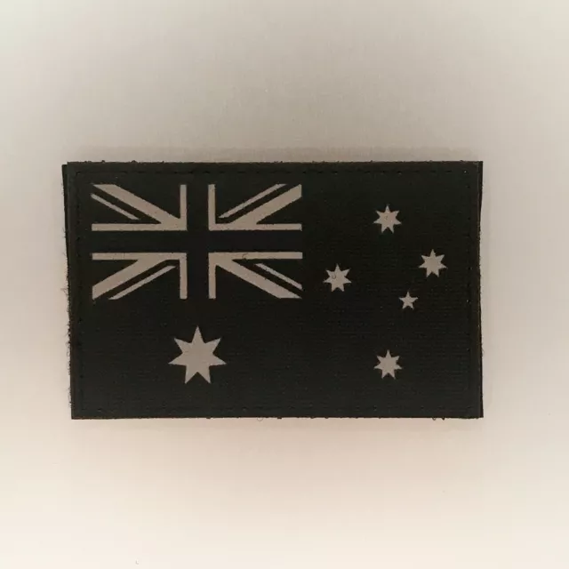 Australian Flag Patch — Badge Embroidered Hook and Loop — IR Tactical Military