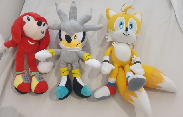 SONIC THE HEDGEHOG - Tails Knuckles Silver Plush $29.00 - PicClick AU