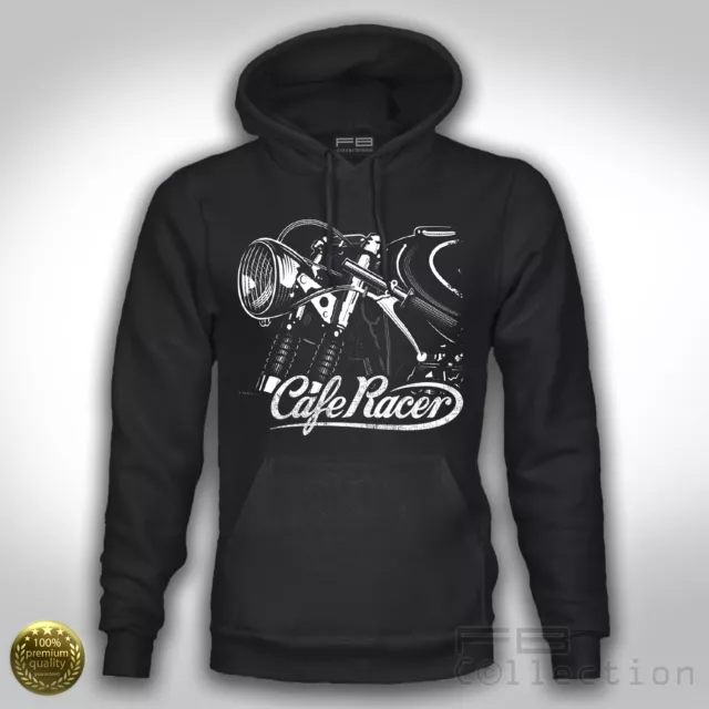 Felpa Hoodie Inspired  CB 350 500 Cafè Racer Custom Cafè Motorbike Old Gift