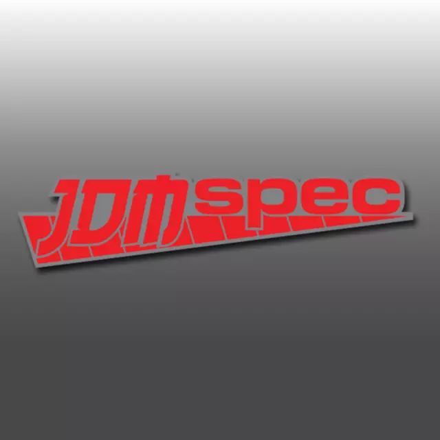 JDM Spec 2 Colour Car Window/Bumper Japanese Drift, Euro Vinyl Decal Sticker