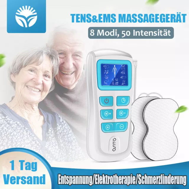 Dispositivo TENS aparato de corriente de estímulo masajeador de pulso EMS masaje de espalda alivio del dolor