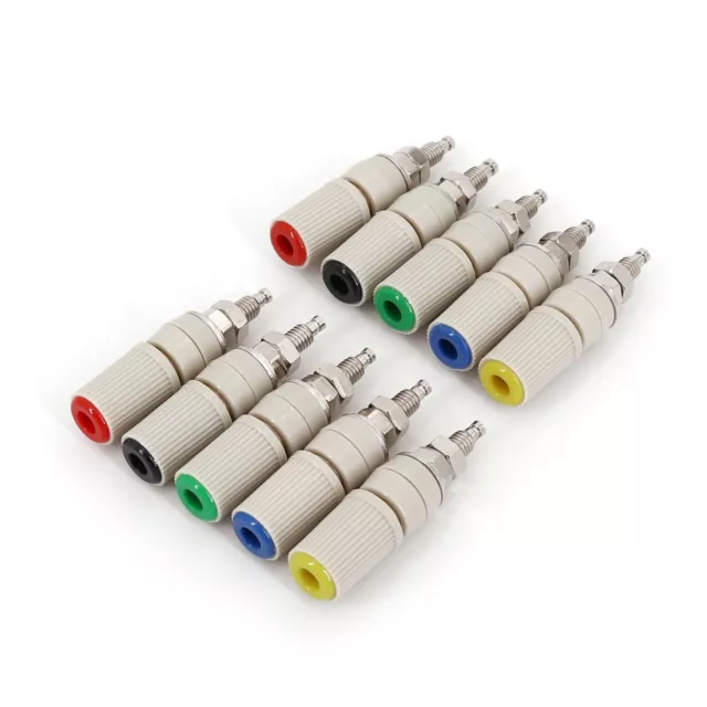 10Pcs 5 Colors Brass M5 Type 4mm Banana Female Jack Test Socket Binding Post