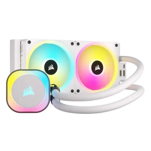 Corsair iCUE LINK H100i RGB Blanc | Watercooling tout-en-un 240 mm