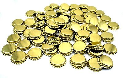 100 botellas de oro con tapa de metal tapas de corona tapas para mascotas y vidrio botellas de cerveza caseras