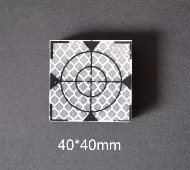 100pcs Super Power  Reflector Sheet 40 x 40 mm Reflective Tape Target  New