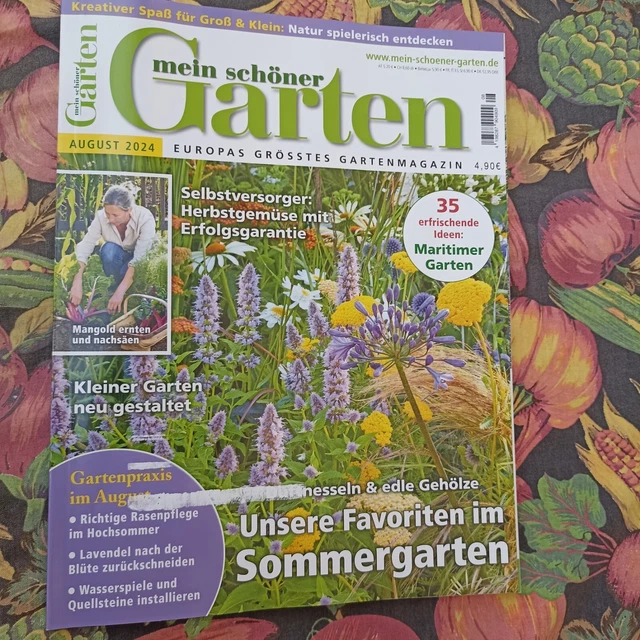 MEIN SCHÖNER GARTEN Gartenmagazin AUSGABE AUGUST aus 2024 neu EUR