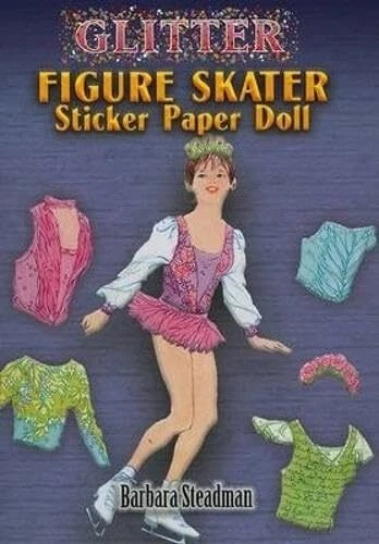 Glitter Figure Skater Sticker Paper Doll (Little Activity Books) by Steadman, Ba