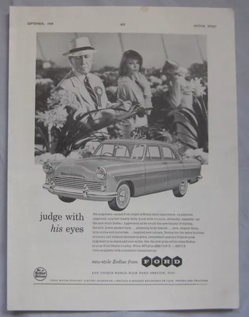 1959 Ford Zodiac Original advert No.1