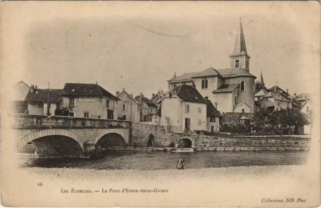 CPA LES ECHELLES ENTRE-DEUX-GUIERS - Le Pont d'Entre-deux-Guiers (1192840)