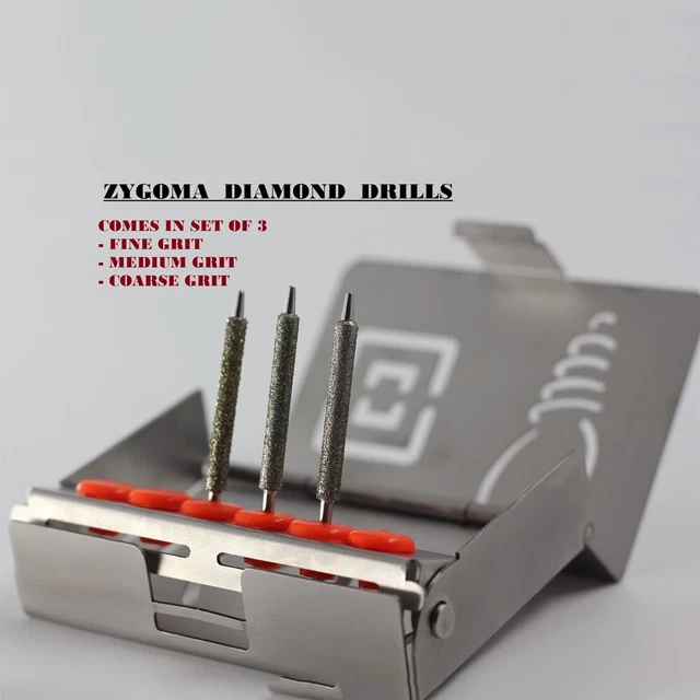 Zygoma Diamond Drills Set of 3