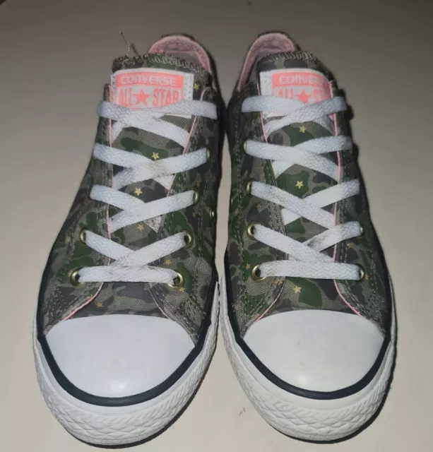Converse All Star Childrens Camo Canvas Trainers Uk Size 3 EU 35-36 Chuck Taylor