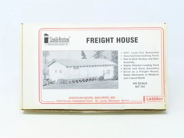 HO 1/87 Scale AMB LaserKit Lineside Structures Kit #701 Freight House