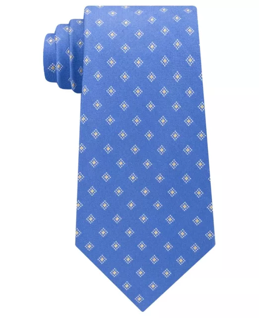 NWT MICHAEL KORS Silk Blend Blue Bicolor Neat Neck Tie