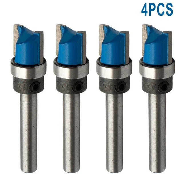 1/4Shank a Filo Bordo Motivo Fresa Verticale Bit Top Cuscinetto Woodworking