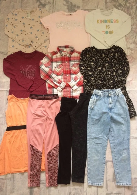 Girls Clothes Bundle 10-11 Years Dress Tops Leggings Jeans George TU Etc