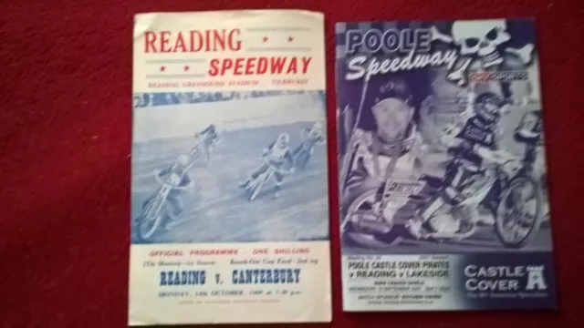 Reading Speedway Programmes 1968 to 2006