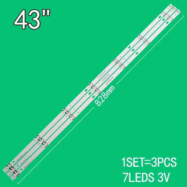 Bande LED Rétroéclairage TV 43" - Remplacement Pour Modèles LG Et Compatibles