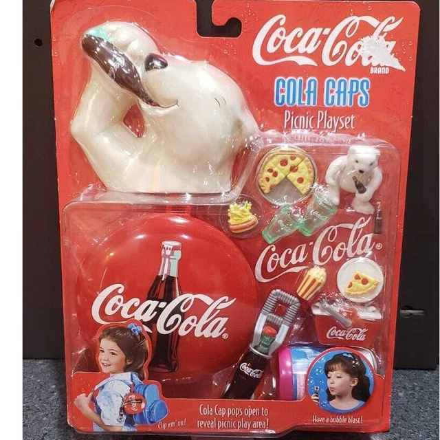 Item -1998 COCA-COLA Cola Caps Picnic Playset Item 10392 Brand New Never Opened!