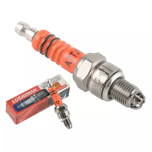 1PC Spark Plug A7TC A7TJC 3 Electrode GY6 50cc -150cc Moped Scooter ATV Quads