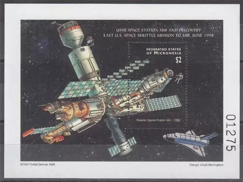 Mikronesien MiNr. Bl. 48 ** Erforschung des Sonnensystems