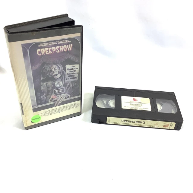 VINTAGE HORROR MOVIE VHS Tapes Creepshow & Creepshow 2 Video Rentals £