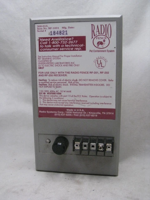 vintage RADIO FENCE Pet Containment System 300-015 electrical box only