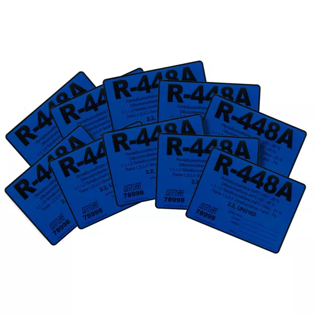 R-448A / R448A Label # 78998 , Pack of (10)