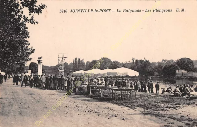 CPA 94340 Joinville the Bridge La Bathing All Loons Edit E.M