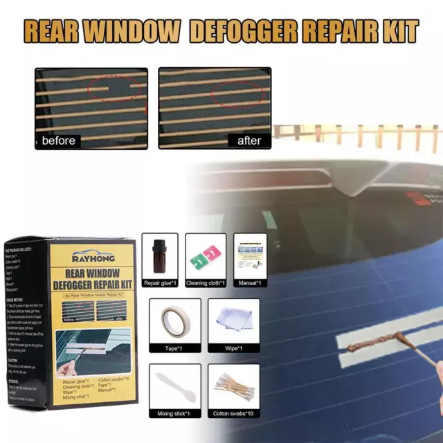 Car Rear Window Defogger Grid Lines Repair Kit For Scratched Defroster H4Y0