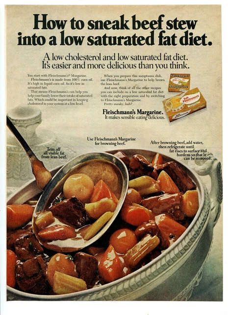 Fleischmann's Margarine Beef Stew Vintage 1972 Full-Page Magazine Ad 2