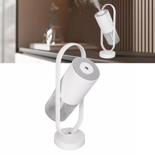 (Blanc)Humidificateur 360° Rotatif 200ml LED Humidificateur Cool Mist 2 Modes