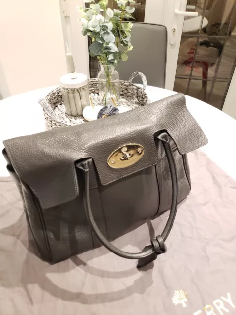 Mulberry Bag Bayswater Graphite Grey Black