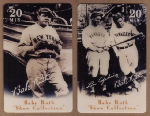 20u Babe Ruth Baseball: Show Collection: Cplt Set of 15 (With Error) Phone Card