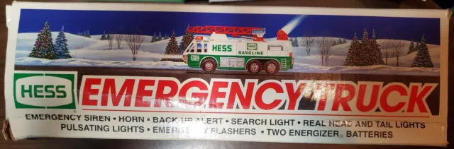 1996 Hess Toy Emergency Truck Mint in Original Box